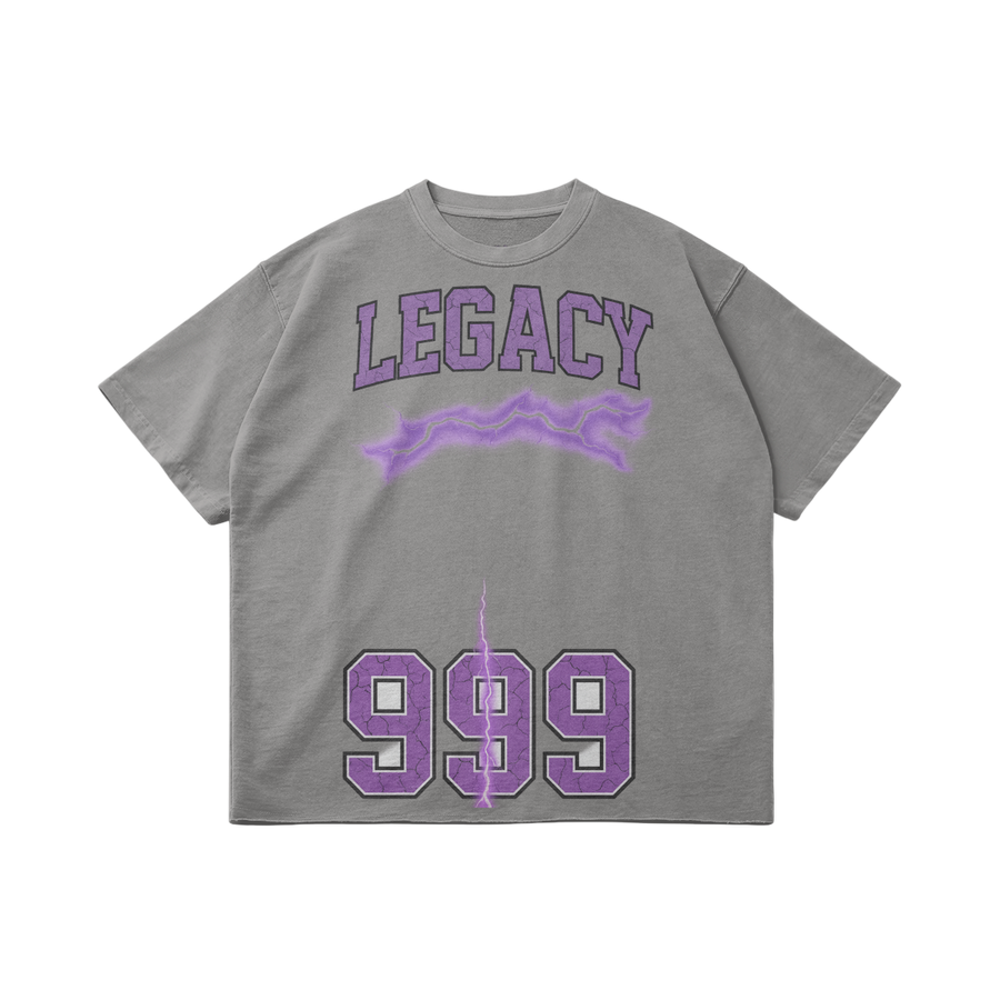 Legacy Lightning 999 Graphic Tee - Grey