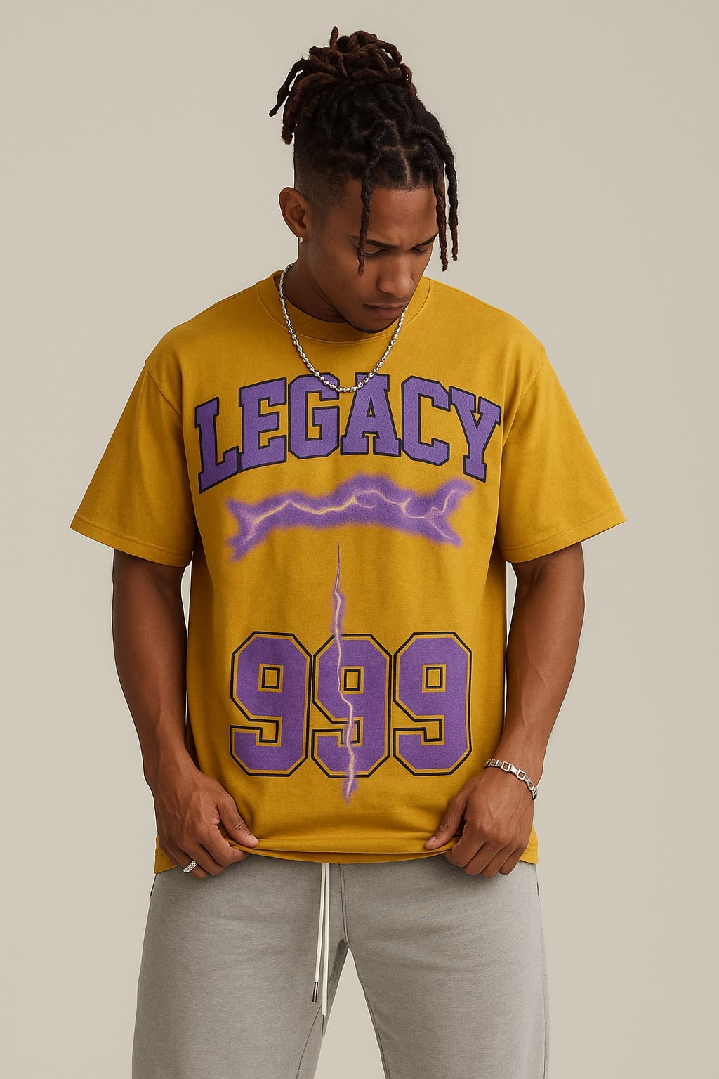 Legacy Lightning 999 Graphic Tee - Yellow