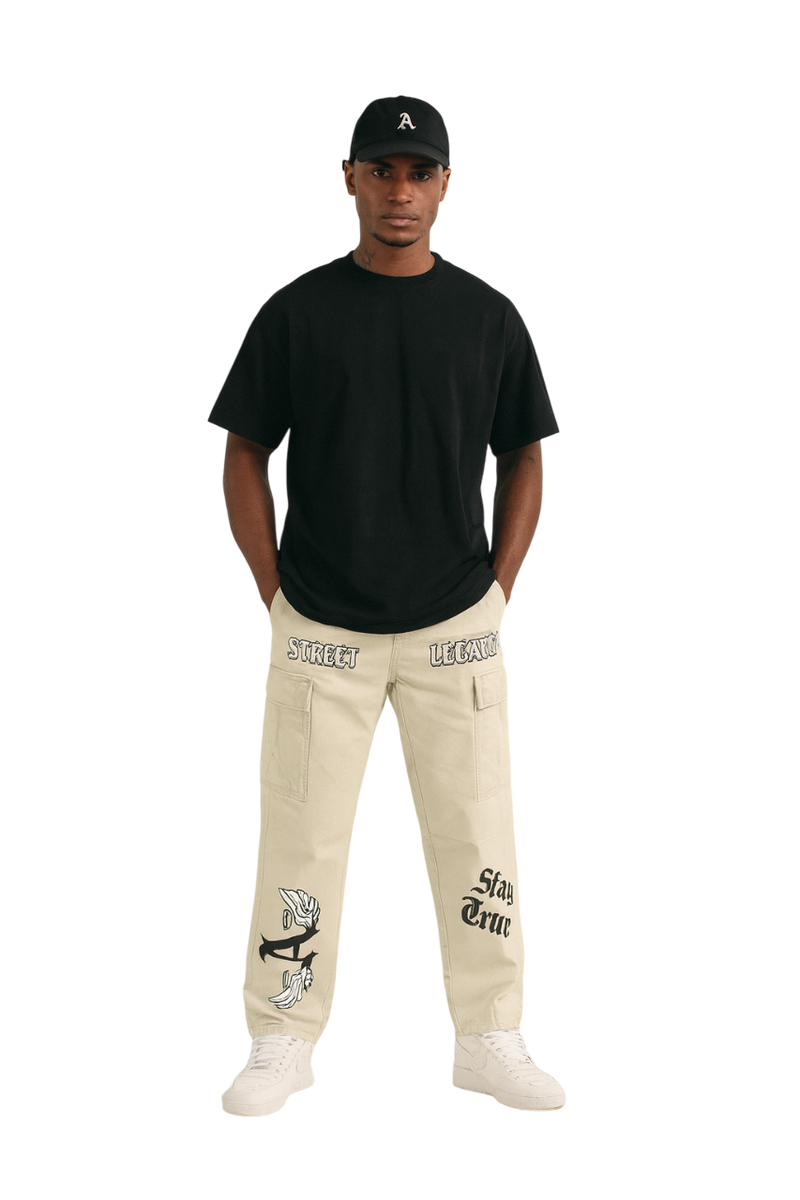 Legacy Streetwear Cargo Pants – Beige