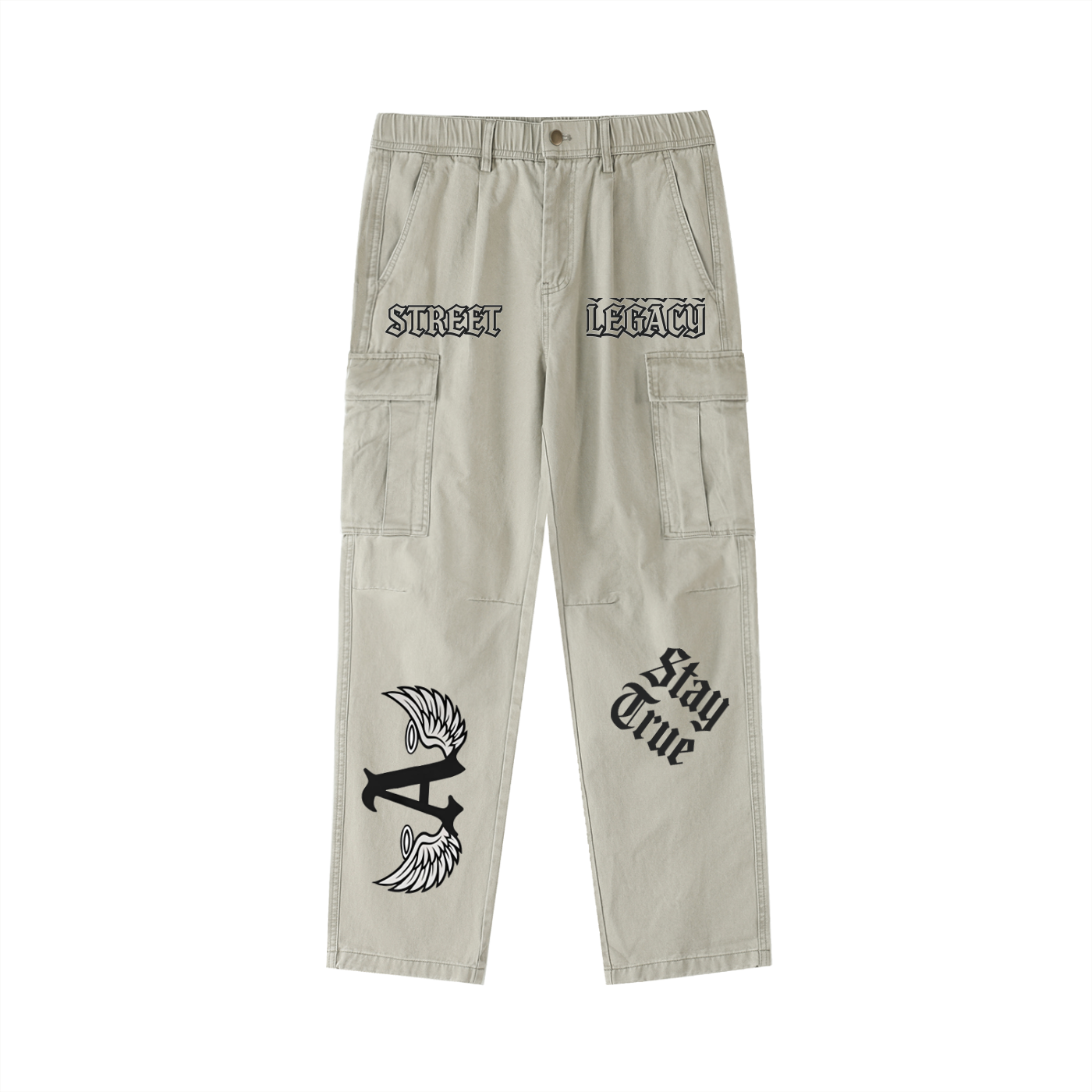 Legacy Streetwear Cargo Pants – Beige