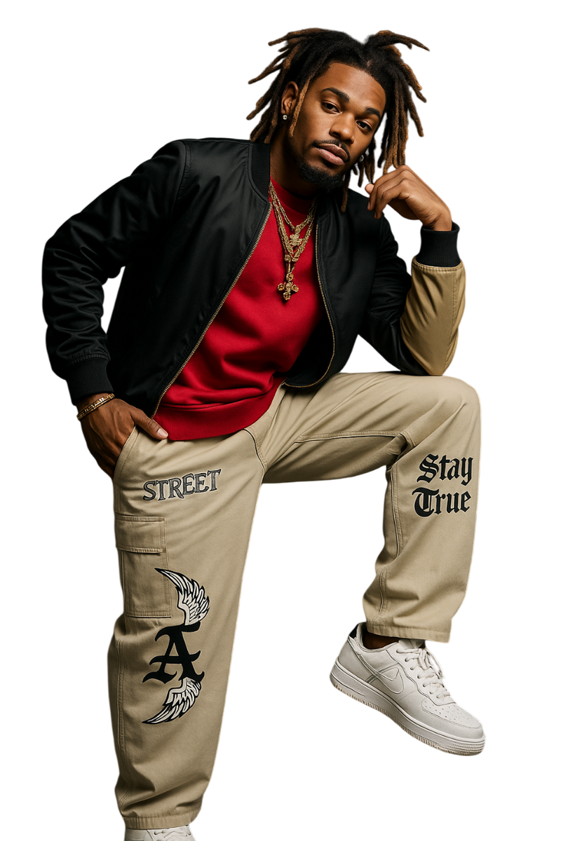 Legacy Streetwear Cargo Pants – Beige