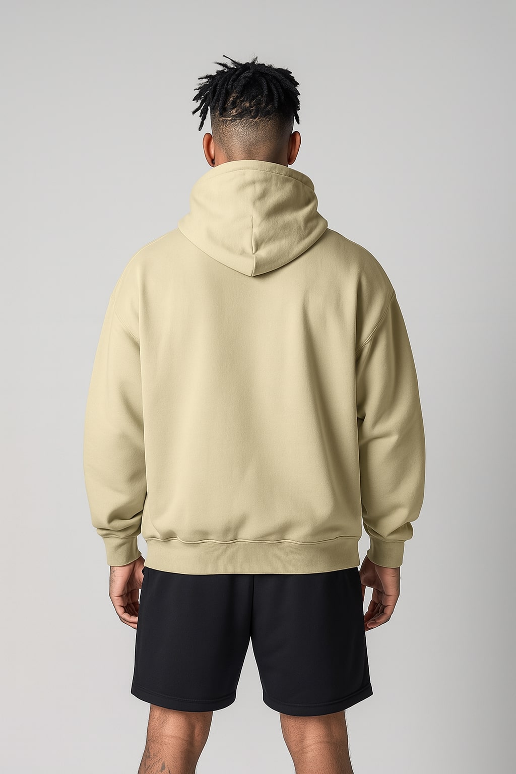 LOYALTY OVER Pullover Hoodies Oversized - Spring Beige