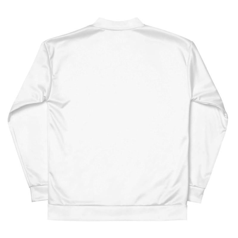Luxury White and Gold Bomber Jacket