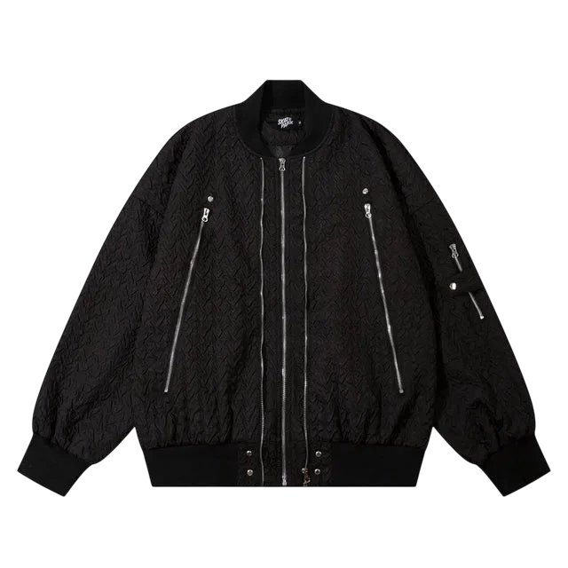 MA1 Quilted White Bomber Jacket