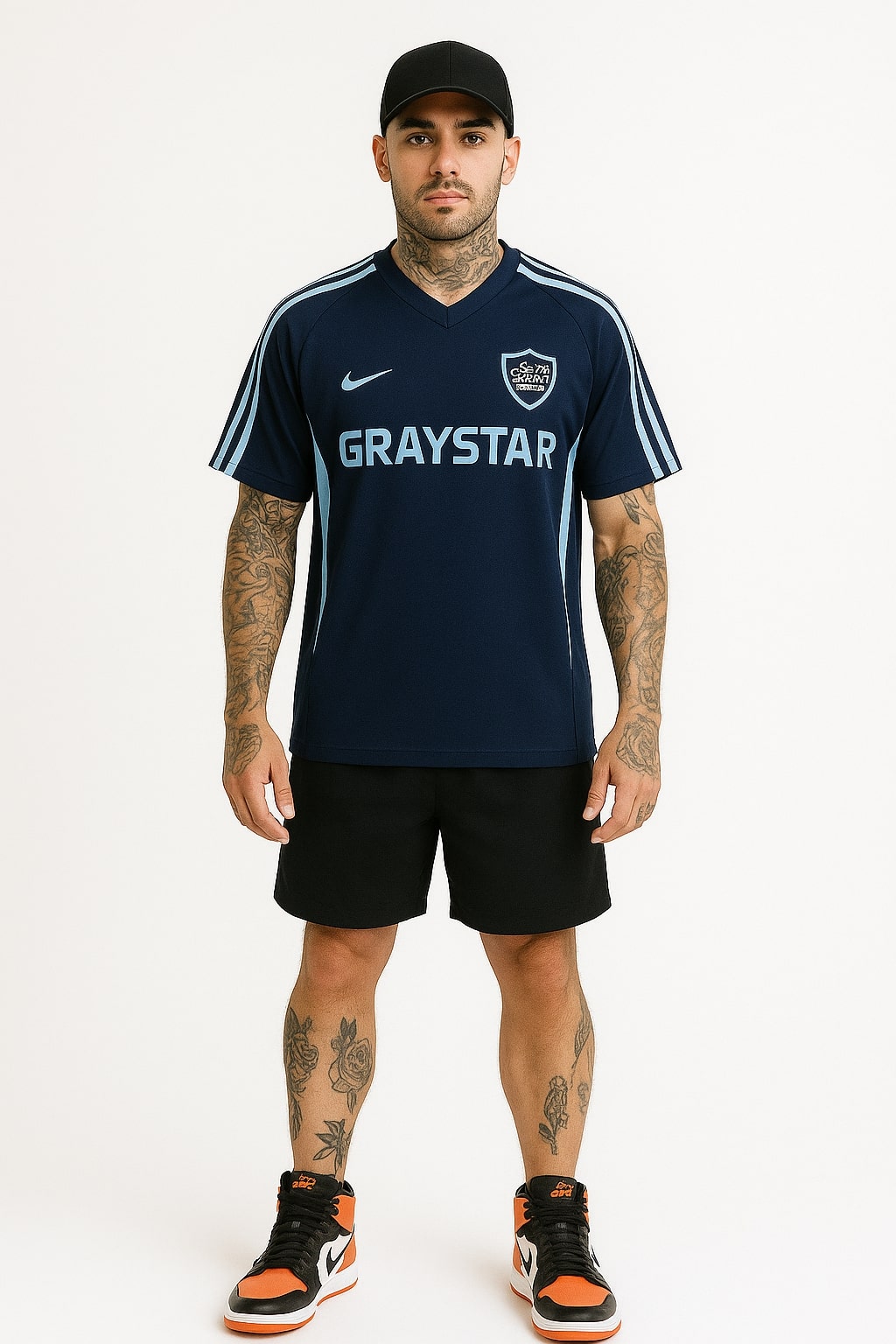 Men’s Dark Blue Soccer Jersey