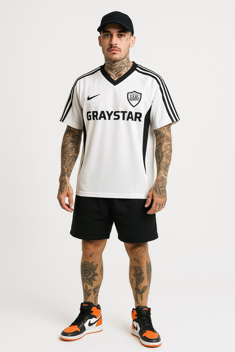 Mörkblå fotbollströja för män