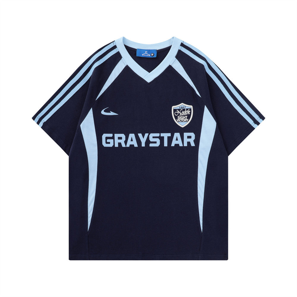 Men’s Dark Blue Soccer Jersey - Blue / L