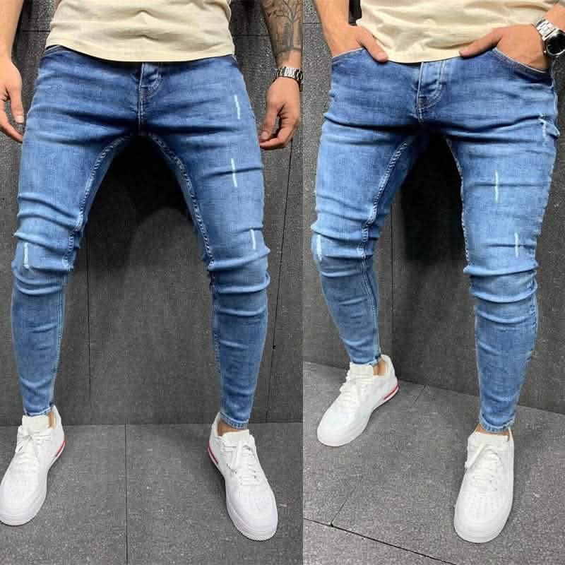 Men’s Skinny Distressed Jeans - Men’s Jeans