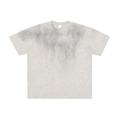 Gray tie-dye Men’s Smoke Wash T-Shirt in relaxed fit for ultimate comfort and style