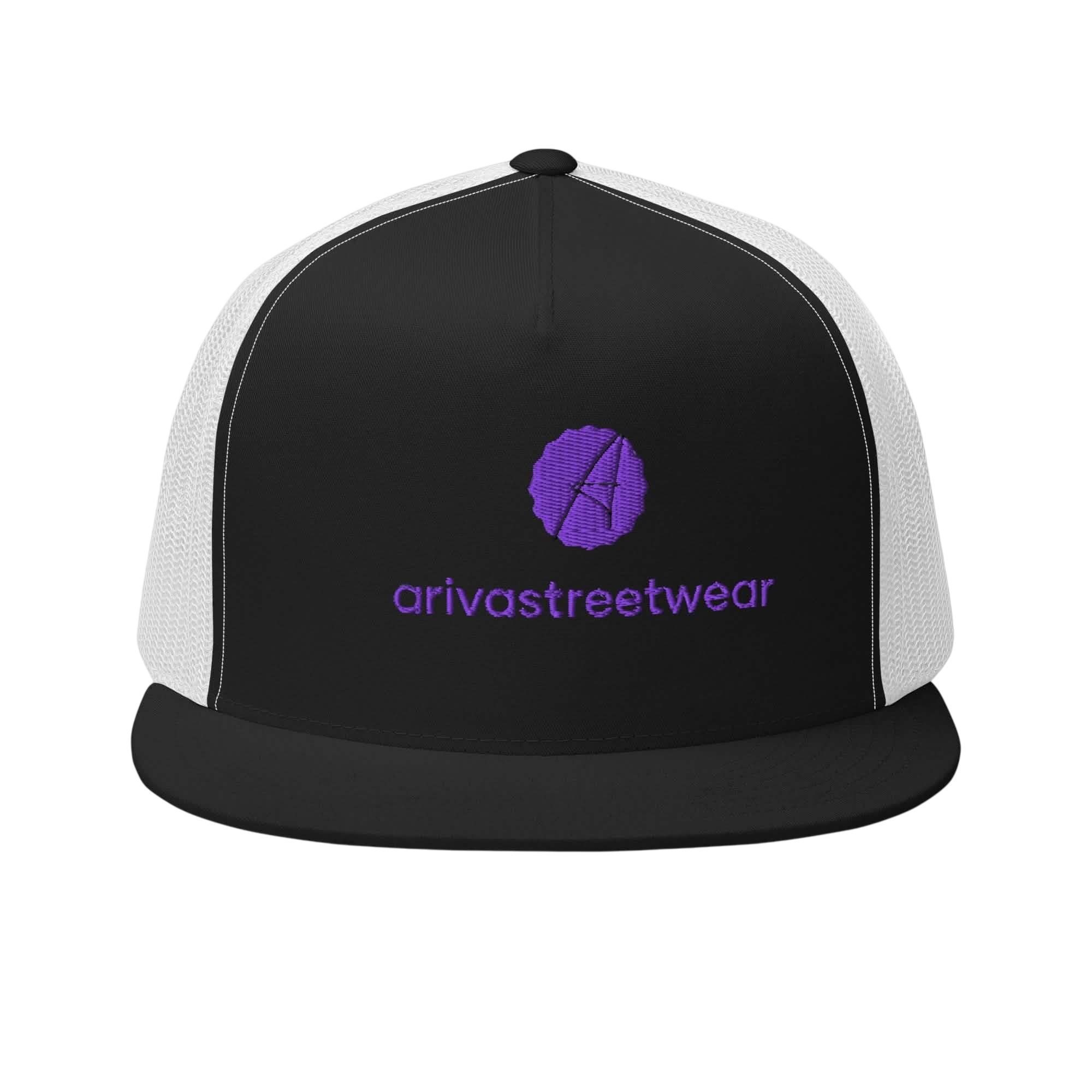 Black and white Men’s Trucker Cap Black for a stylish outdoor look