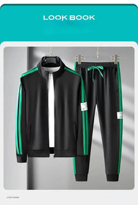 Men’s Zip-Up Tracksuit Set - Men’s Outfit Sets