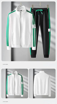 Men’s Zip-Up Tracksuit Set - Men’s Outfit Sets