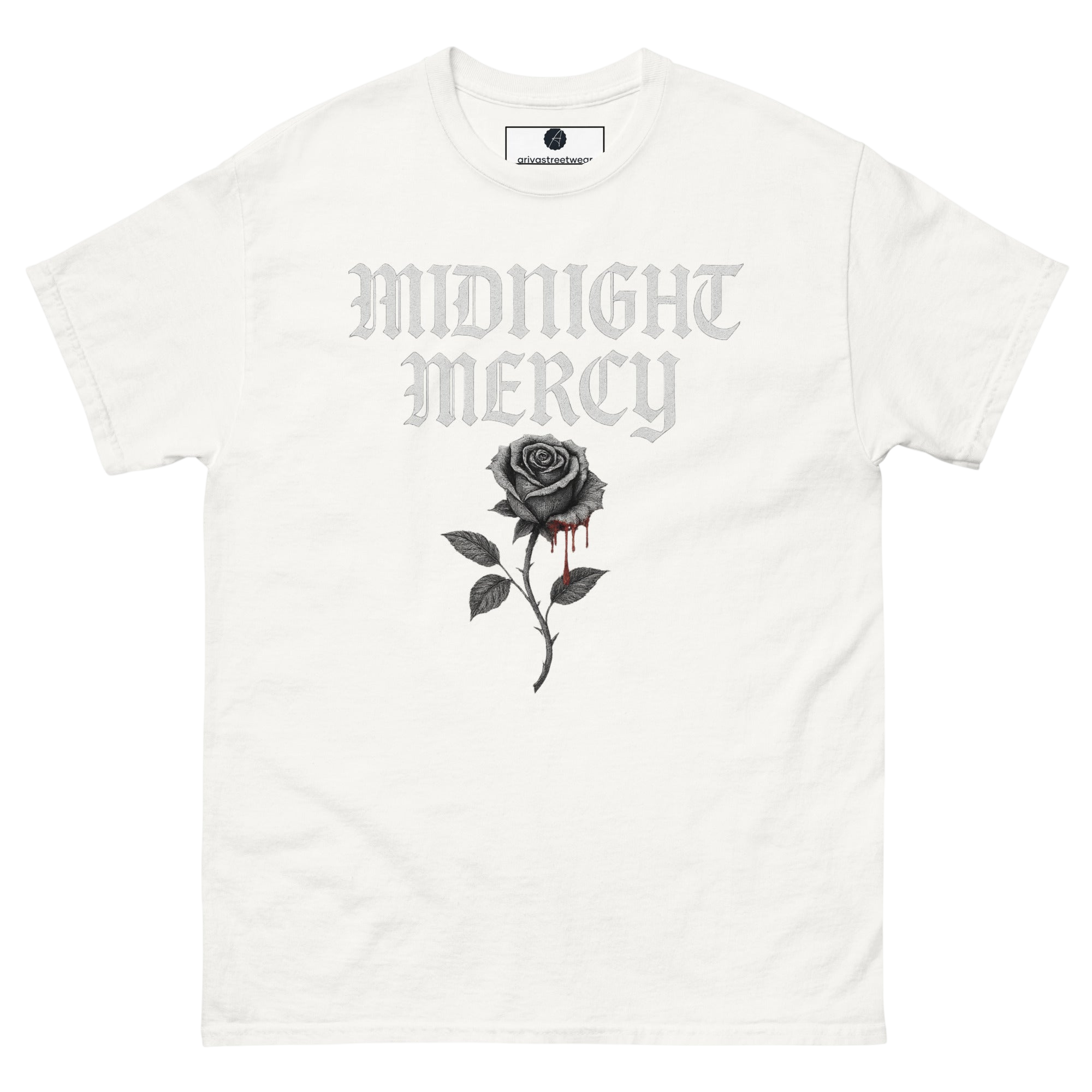 Midnight Mercy Gothic Rose Tee - S