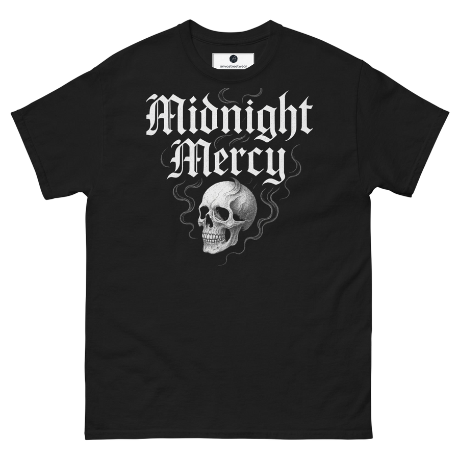 Midnight Mercy Skull T-shirt - Svart