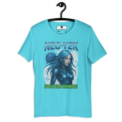 Neo-Y2K Cyber Siren Tee – System Online – hover