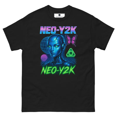 Neo-Y2K Cybercore Tee - Black - S