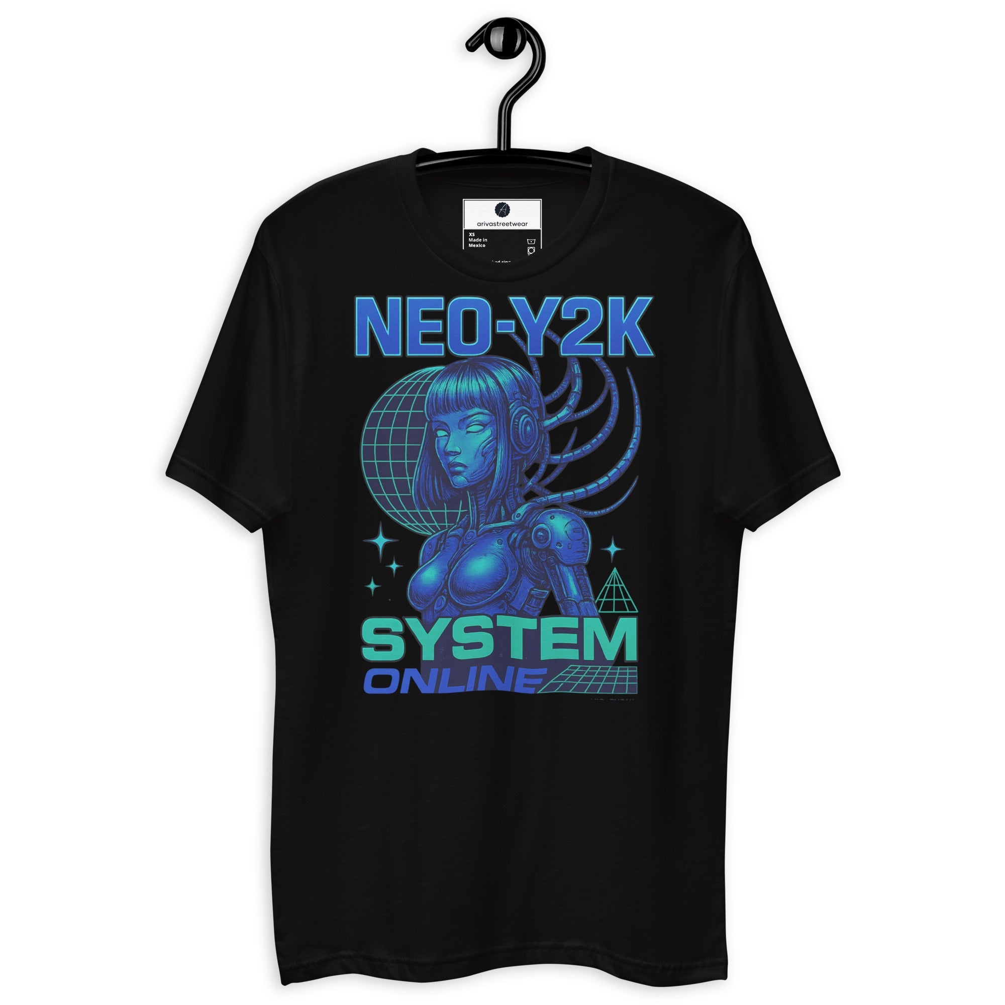 Neo-Y2K Cyberpunk Bot Tee