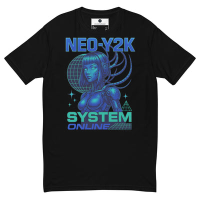 Neo-Y2K Cyberpunk Bot Tee - XS