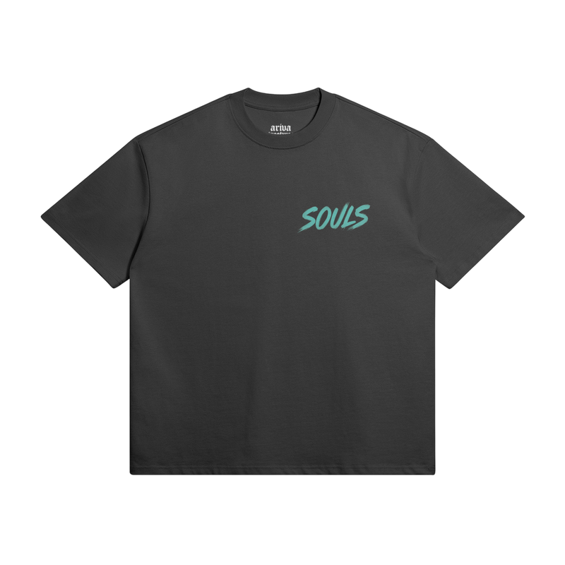 NEON SOULS Graphic Streetwear T-Shirt - Black
