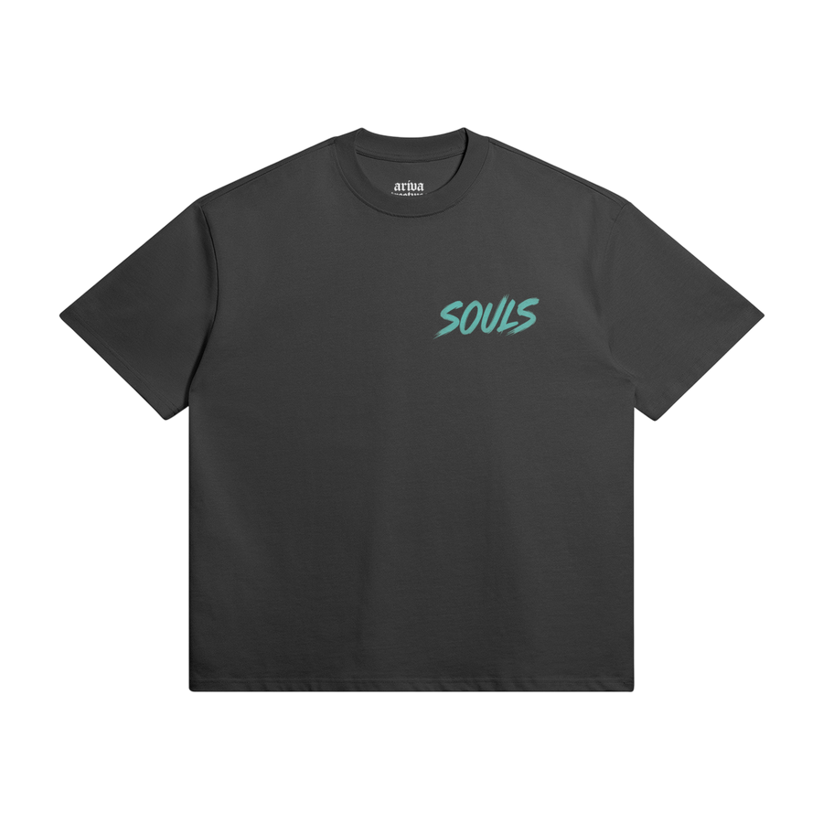 NEON SOULS Graphic Streetwear T-Shirt - Black