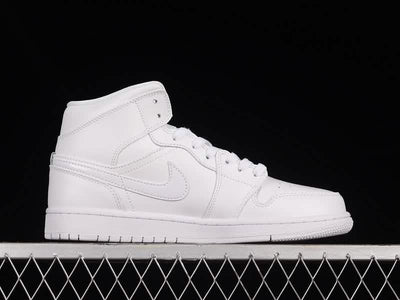 Nike Air Jordan 1 - WHITE - White / 36