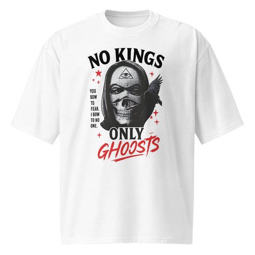 No Kings Only Ghosts White Graphic Tee