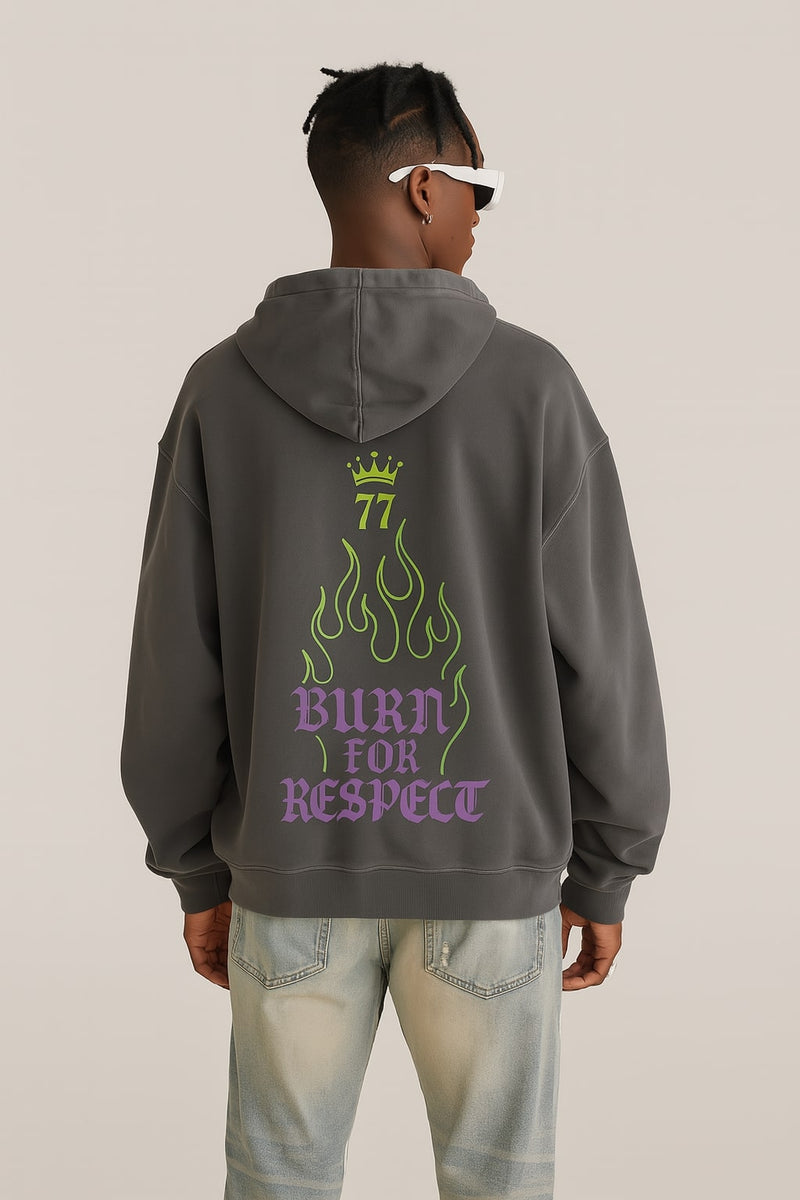 No Mercy 77 Crown Hoodie - CARBON GRAY