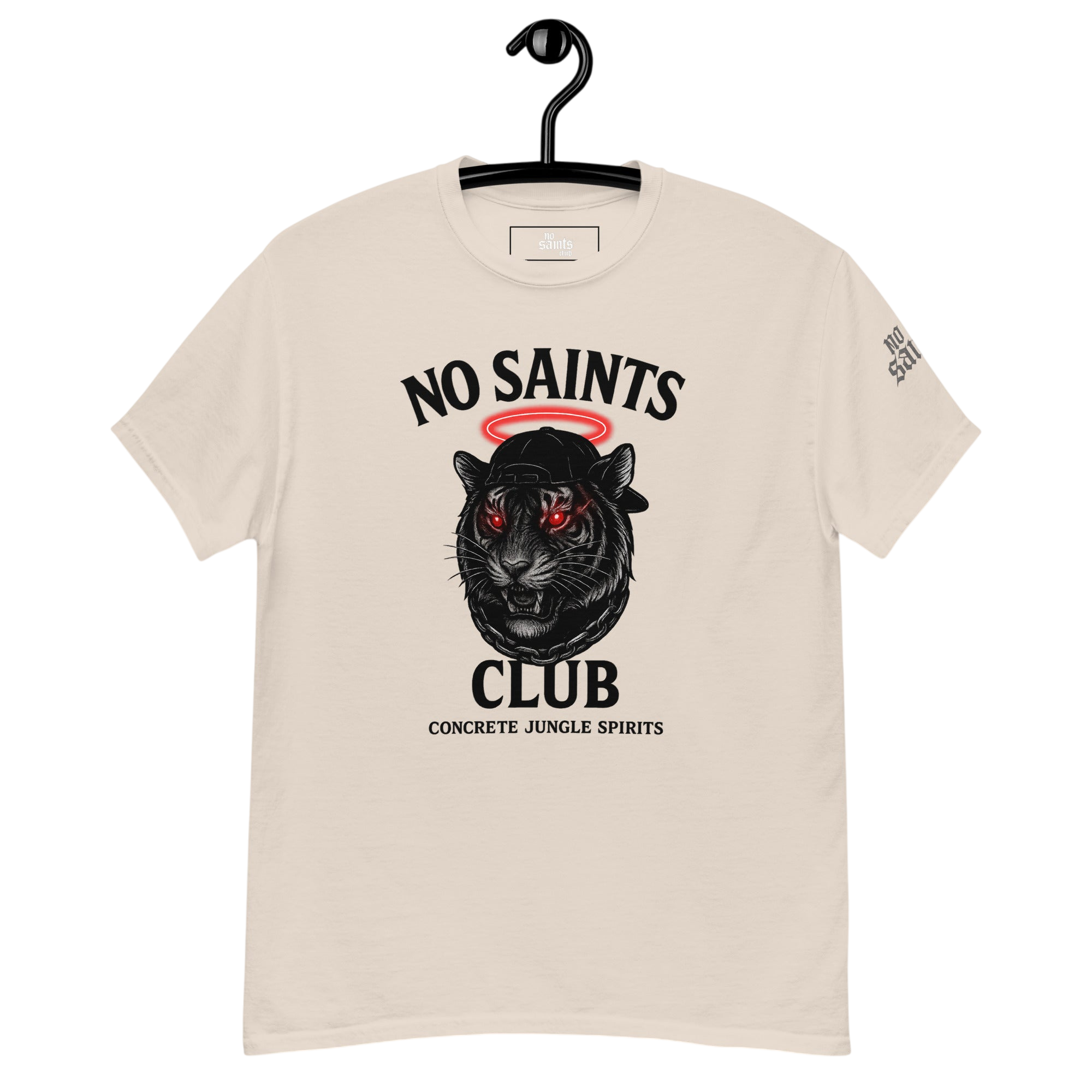 No Saints Club™ ’Concrete Jungle Spirits’ Streetwear Tee - Beige