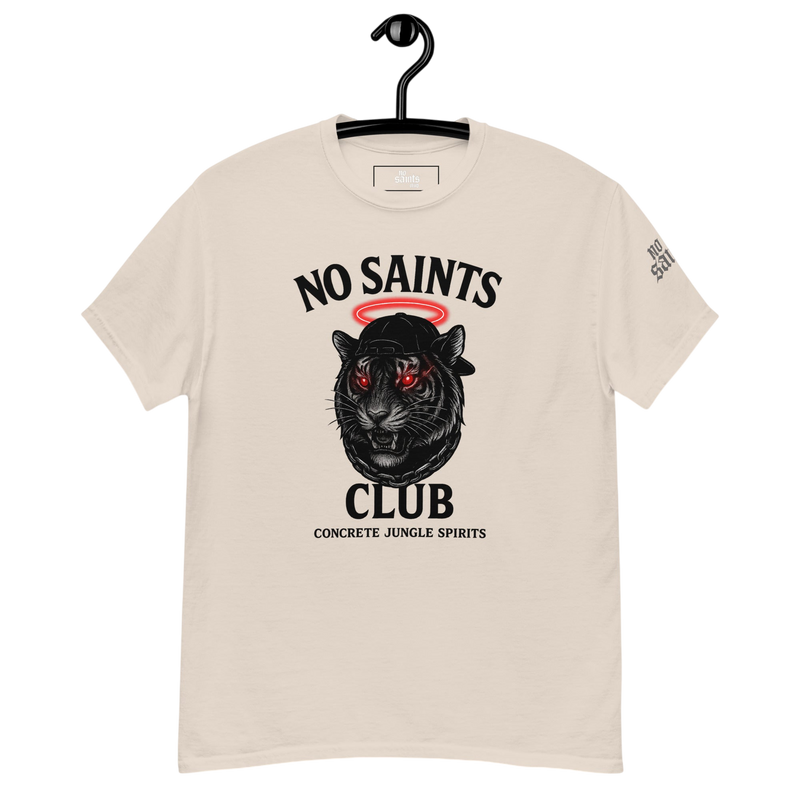 No Saints Club™ "Concrete Jungle Spirits" Streetwear Tee - Beige