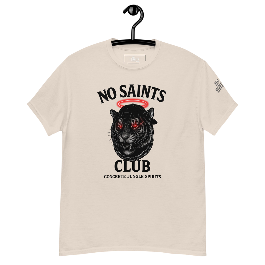 No Saints Club™ "Concrete Jungle Spirits" Streetwear Tee - Beige