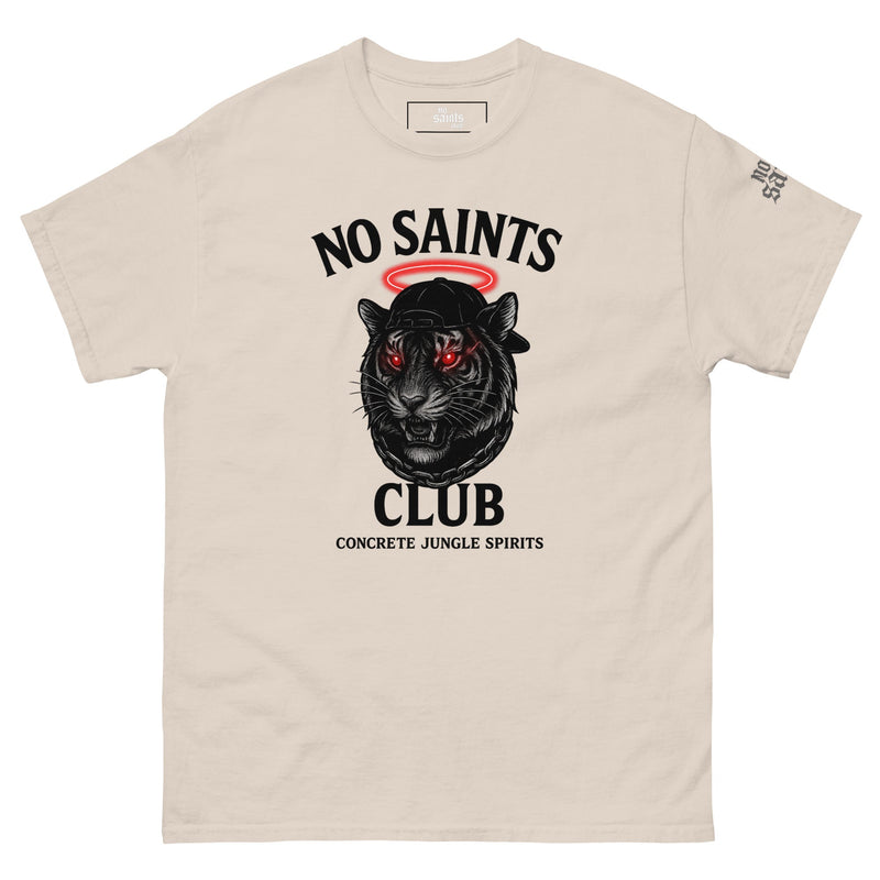 No Saints Club™ "Concrete Jungle Spirits" Streetwear Tee - Beige