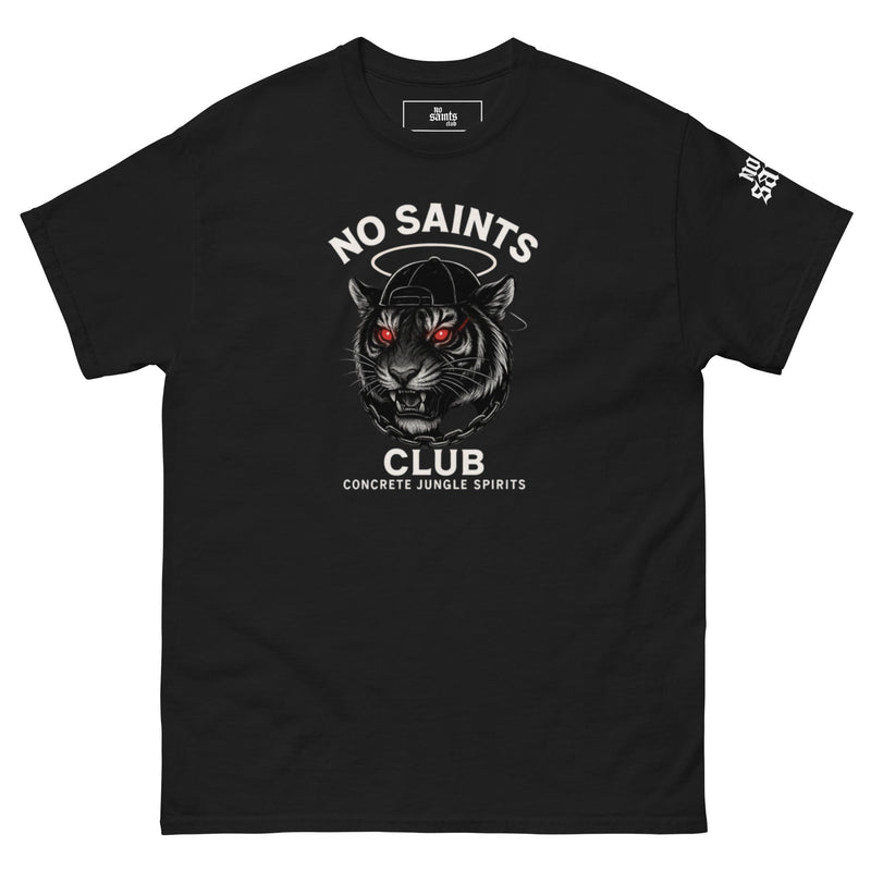 No Saints Club™ "Concrete Jungle Spirits" Streetwear Tee - BLACK