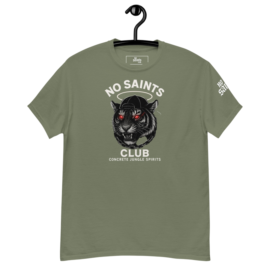 No Saints Club™ "Concrete Jungle Spirits" Streetwear Tee - Green