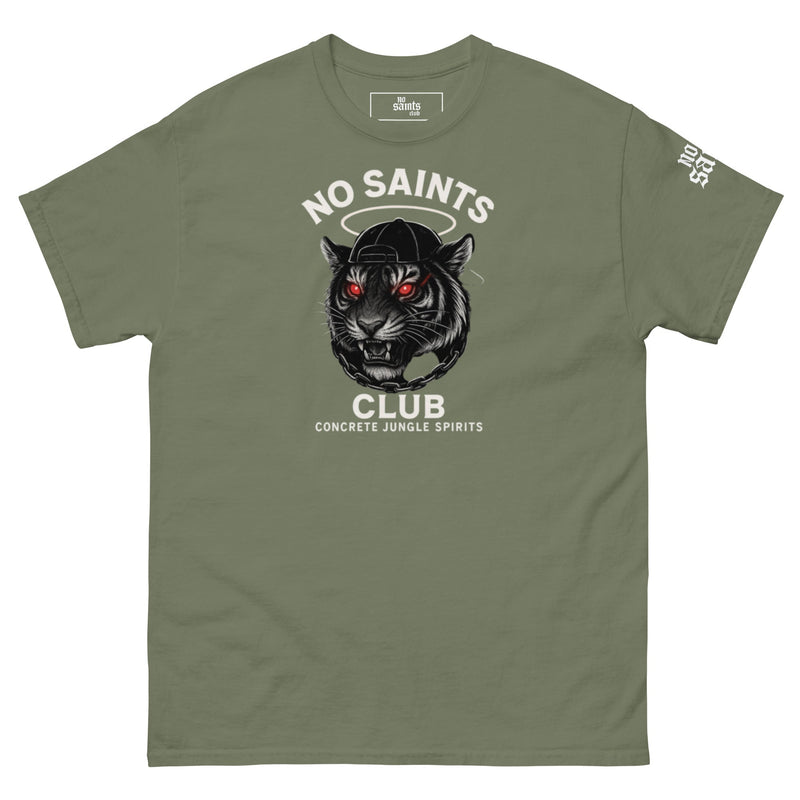 No Saints Club™ "Concrete Jungle Spirits" Streetwear Tee - Green