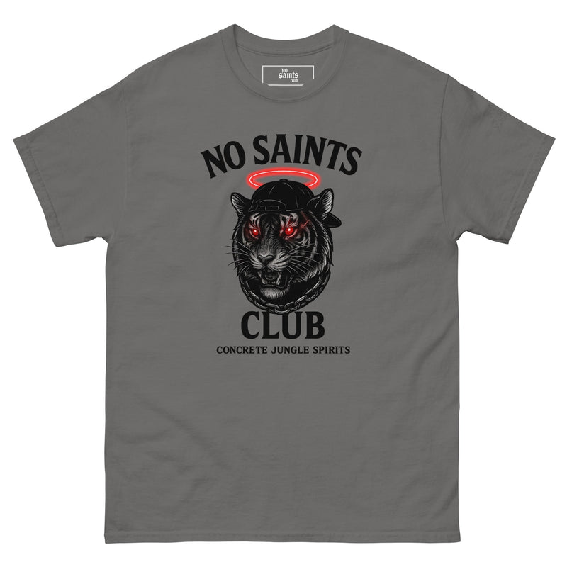 No Saints Club™ "Concrete Jungle Spirits" Streetwear Tee - Grey