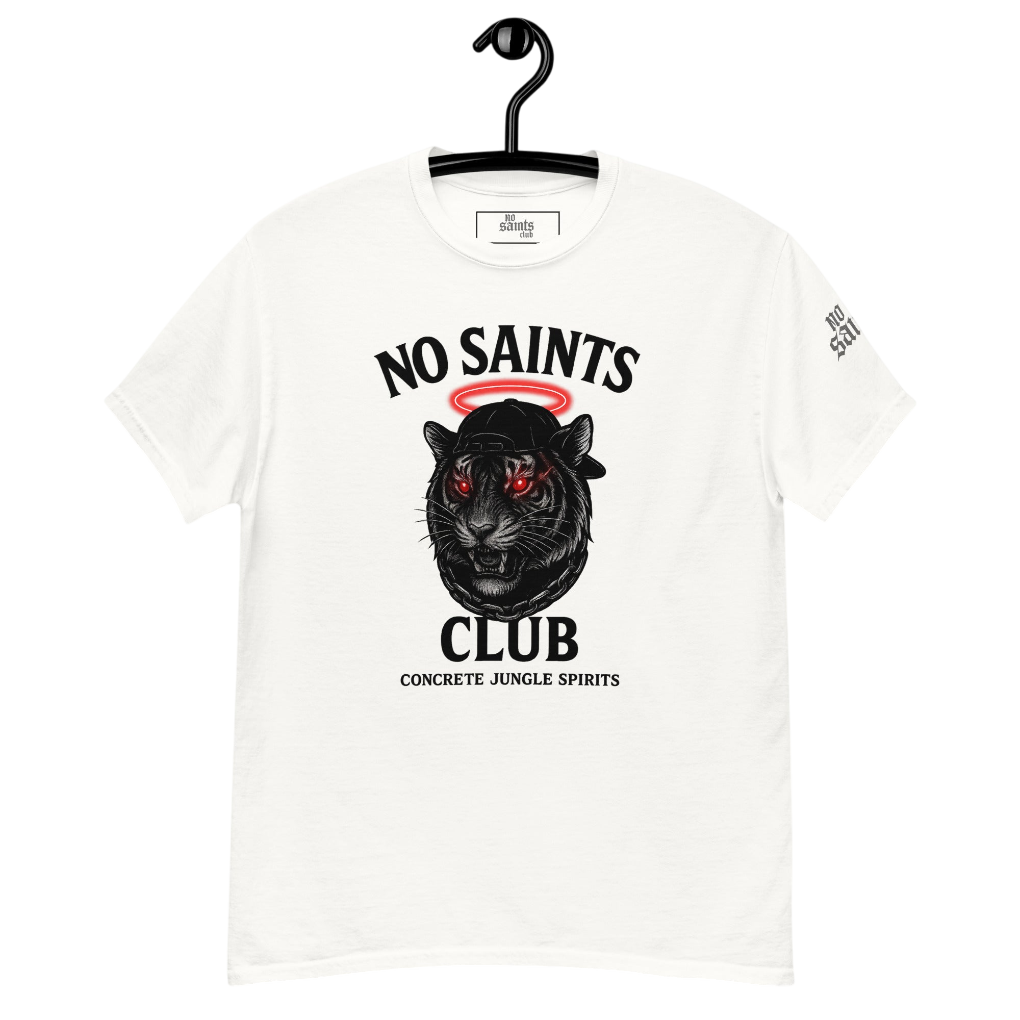 No Saints Club™ 'Concrete Jungle Spirits' Streetwear Tee – White