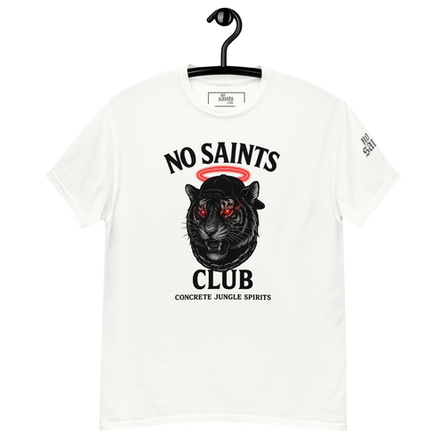 No Saints Club™ ’Concrete Jungle Spirits’ Streetwear Tee – White
