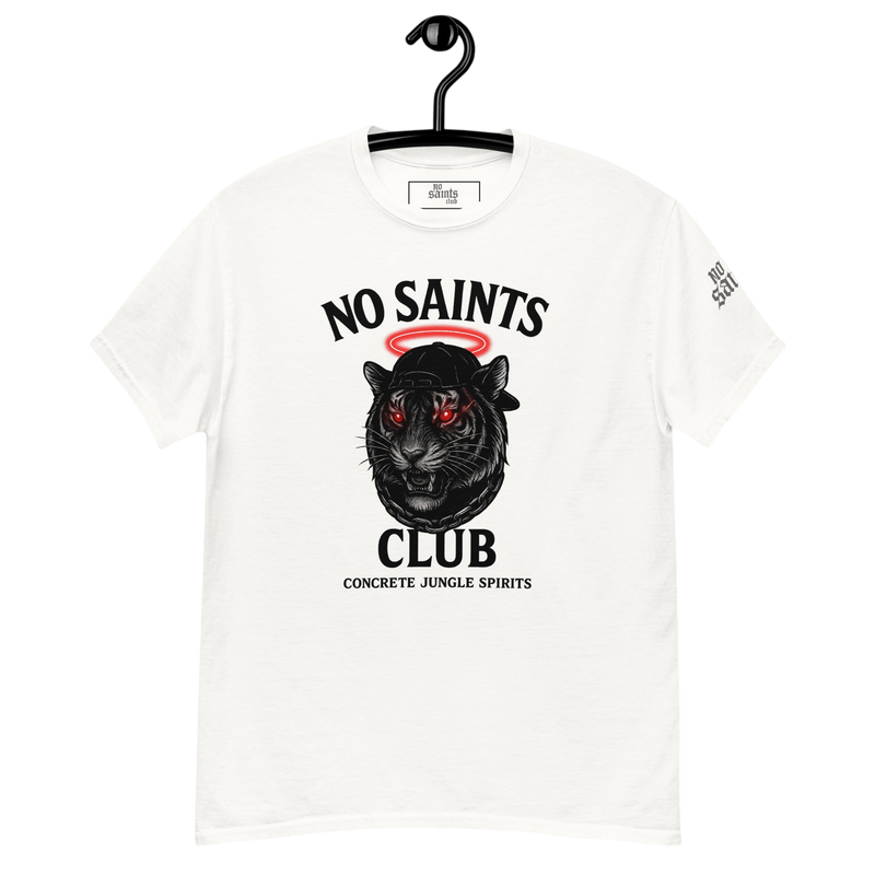 No Saints Club™ 'Concrete Jungle Spirits' Streetwear Tee – White