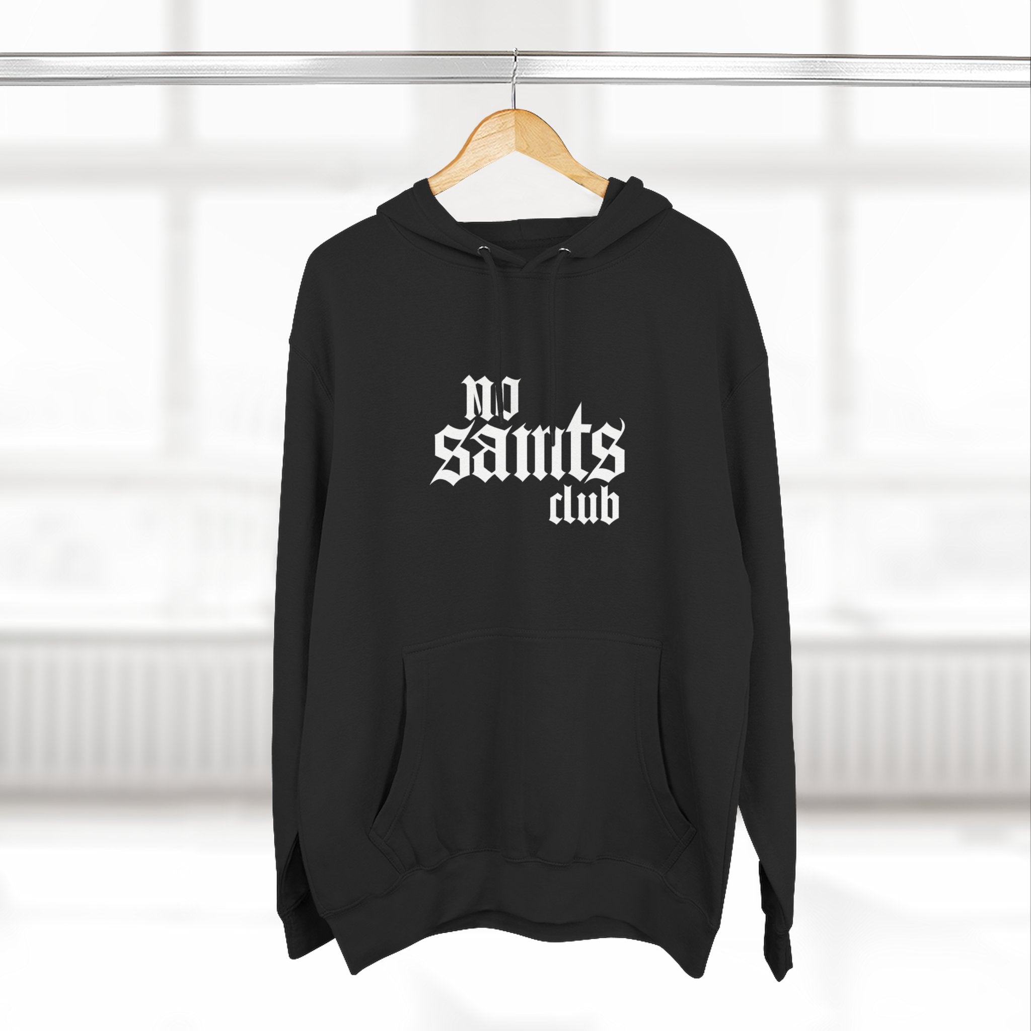 No Saints Club Fleece Hoodie - Black