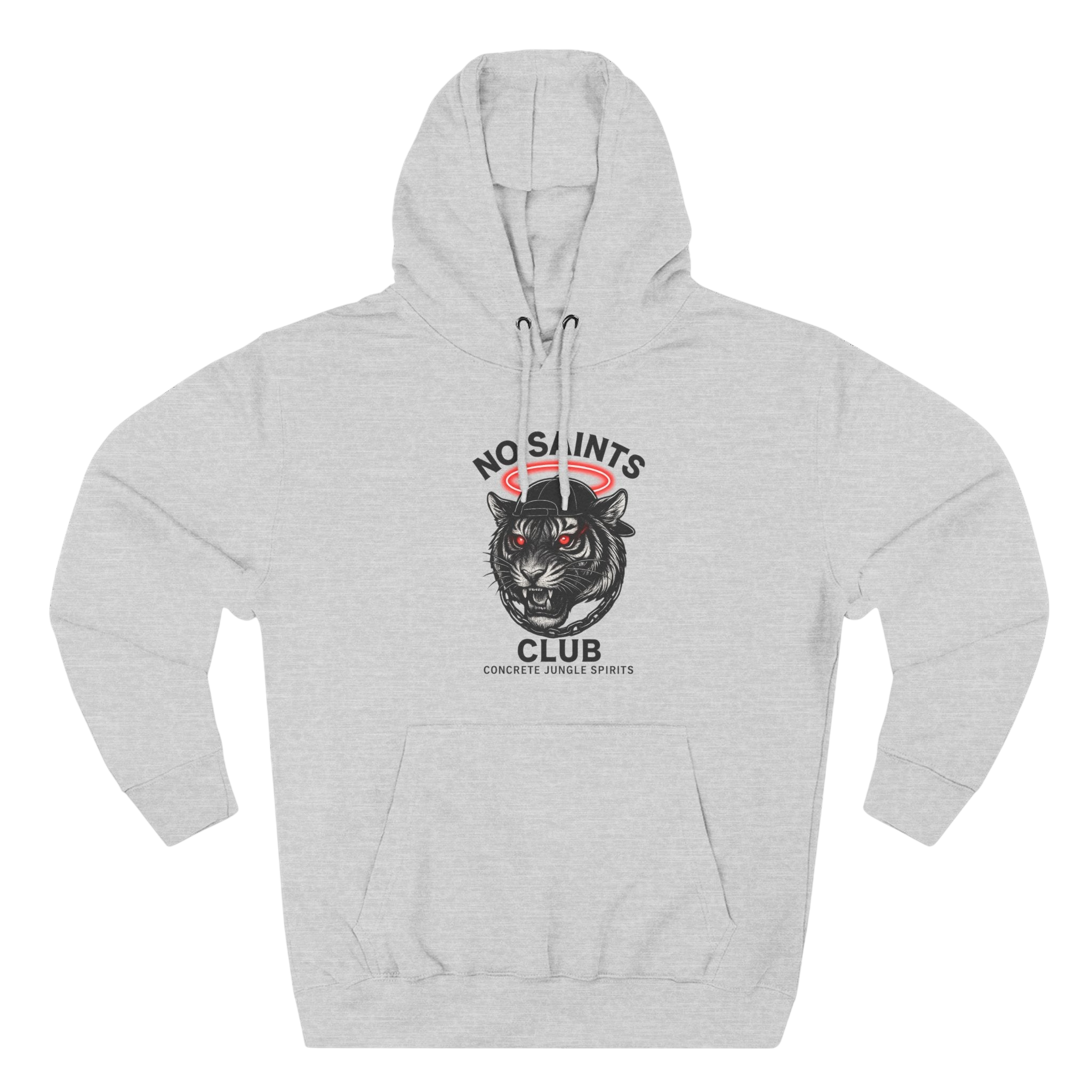 No Saints Club Fleece Hoodie - Gray - S / Heather Grey