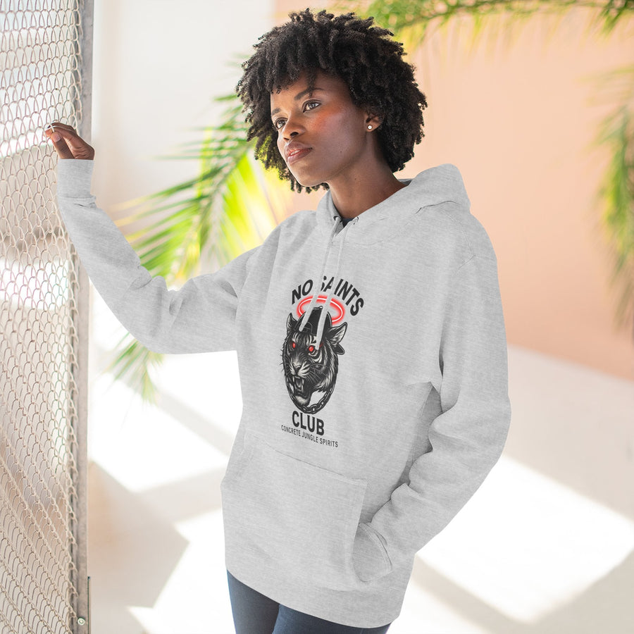 No Saints Club Fleece Hoodie - Gray