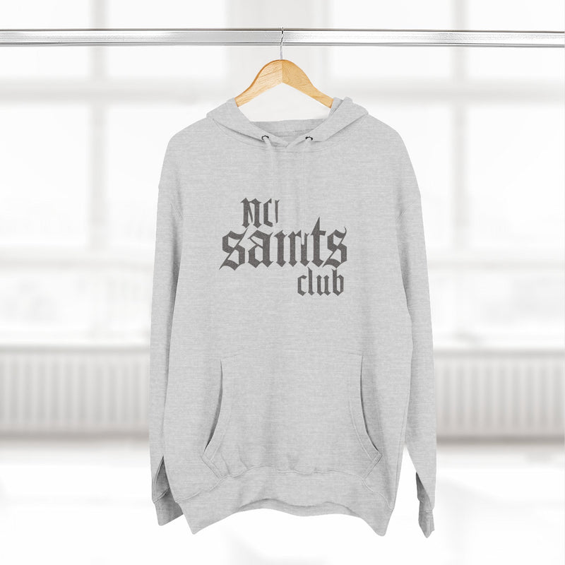No Saints Club Fleece Hoodie - Heather Gray