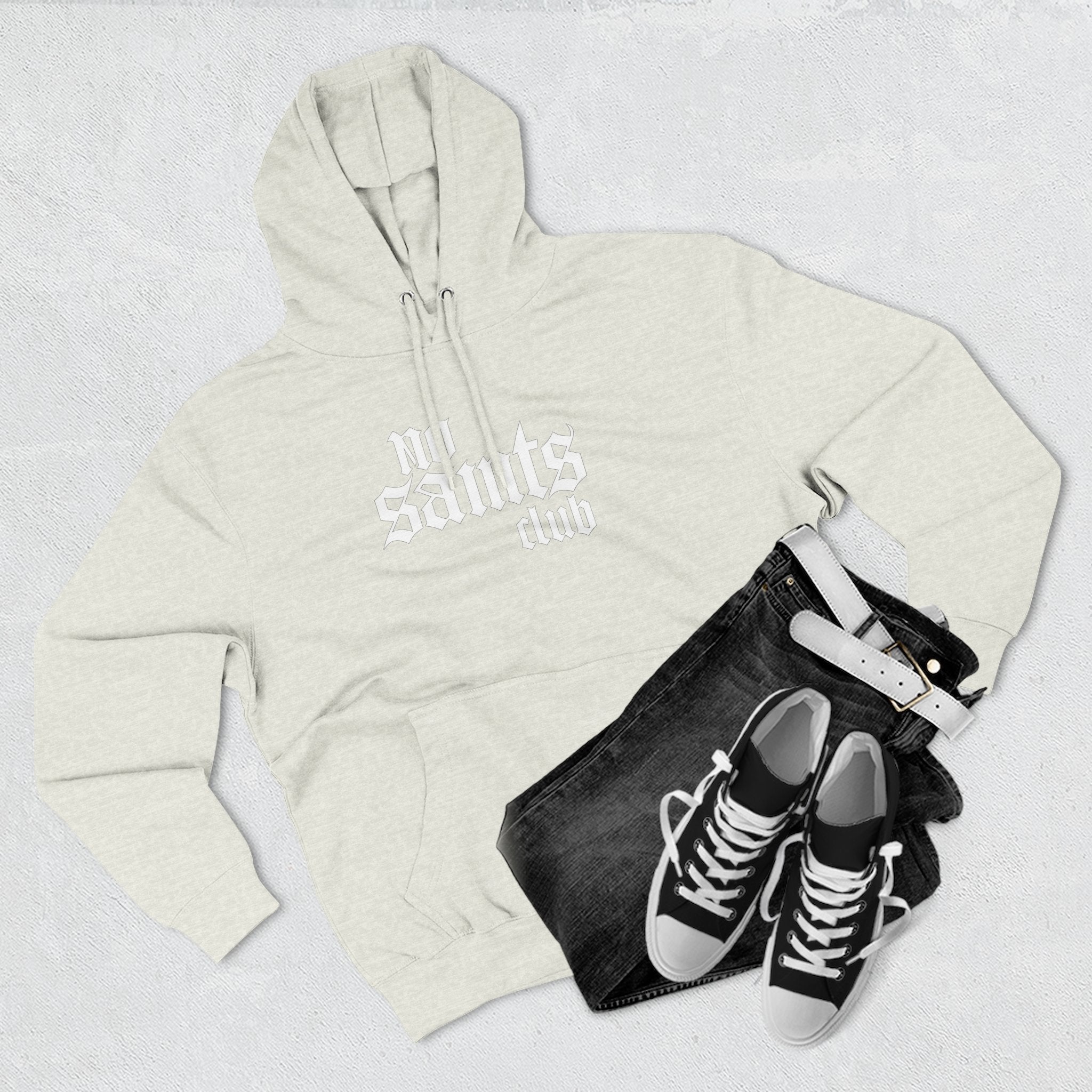 No Saints Club Fleece Hoodie - Light Heather Gray