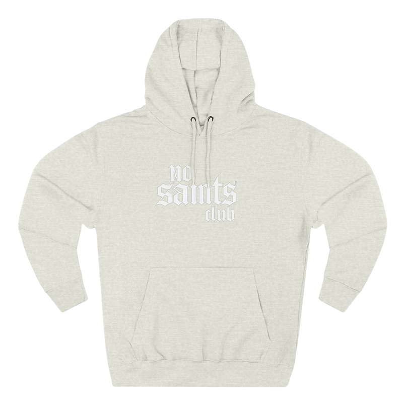 No Saints Club Fleece Hoodie - Light Heather Gray