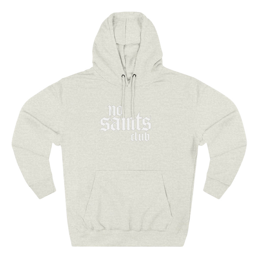 No Saints Club Fleece Hoodie - Light Heather Gray