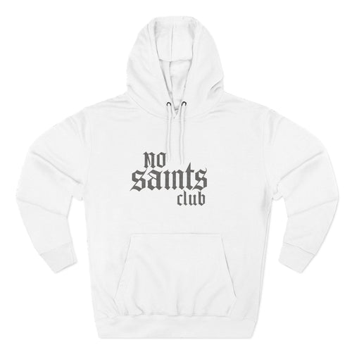 No Saints Club Fleece Hoodie - White - S / White