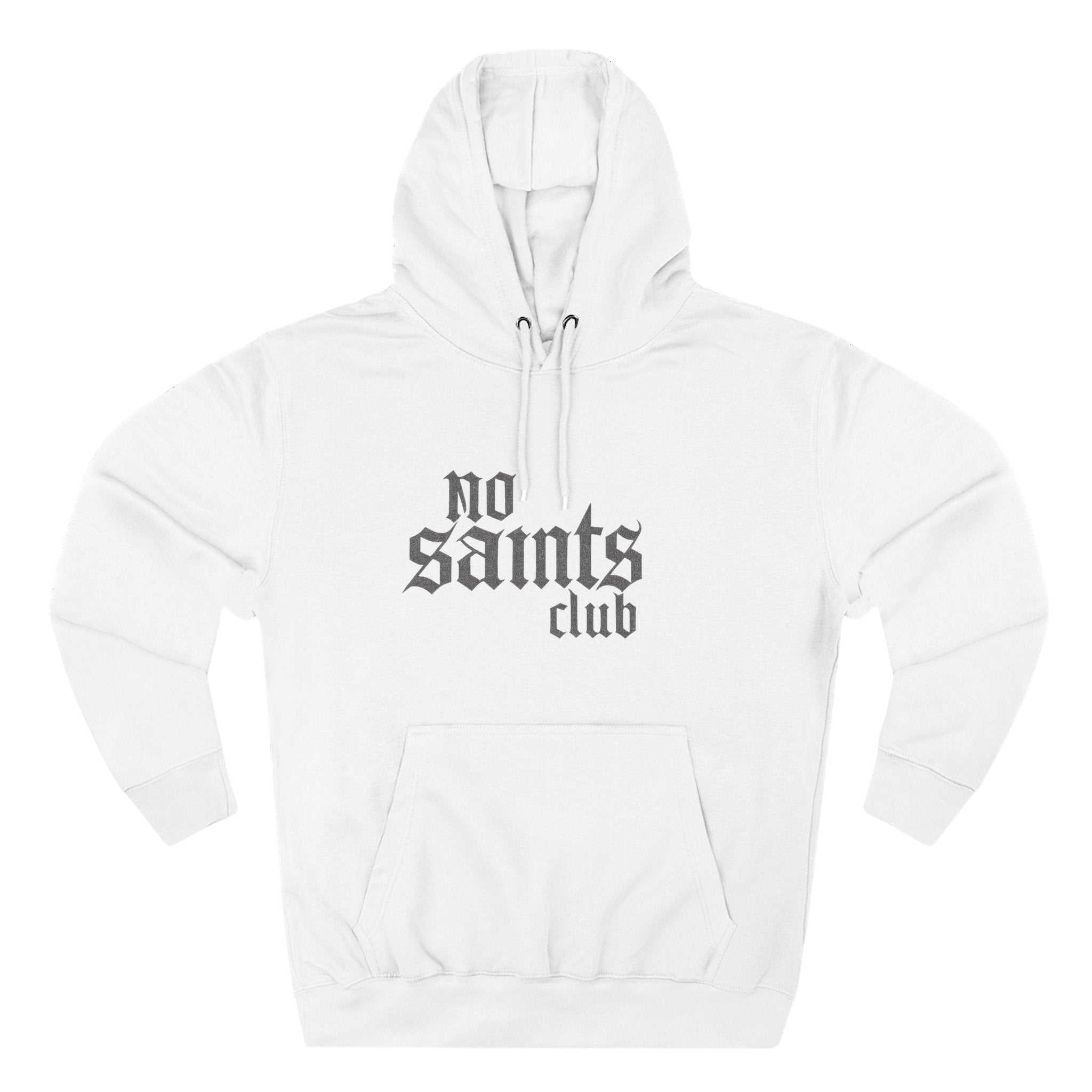 No Saints Club Fleece Hoodie - White - S / White