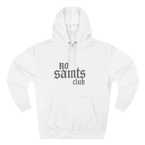 No Saints Club Fleece Hoodie - White - S / White