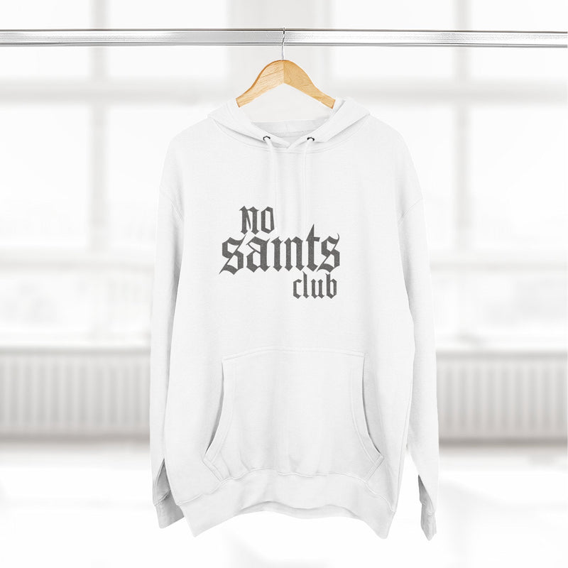 No Saints Club Fleece Hoodie - White