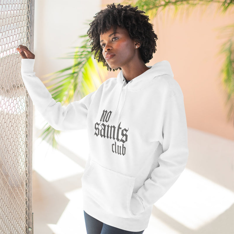 No Saints Club Fleece Hoodie - White